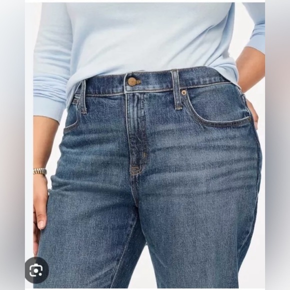 J. Crew Mid-Rise Denim Slim Distressed Boyfriend Blue Jeans J Crew Size 27 - Picture 1 of 13